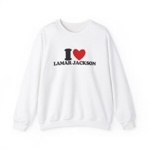 I Heart Lamar Jackson Sweatshirt